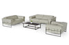 Divani Casa Shoden Modern Light Grey Leather Chair Model VGEV1858-CH