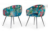 Modrest Roxann Contemporary Floral Velvet Dining Chair Model VGEUMC-9292CH-A