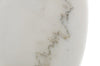 Modrest Fairway - Glam White Marble and Brushed Gold End Table