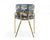 Modrest Farnon Modern Patterned Velvet And Gold Dining Chair Model VGEUMC-9560-A