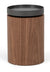 Modrest Bascom- Modern Grey and Walnut End Table