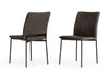 Modrest Maggie Modern Black And Brown Dining Chair (Set Of 2) Model VGDWJ10045