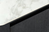 Modrest Peak - Modern White Ceramic/Black Oak/Rosegold Buffet 