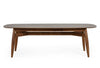 Modrest Ackley - Modern Walnut Rectangular Dining Table