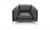 Divani Casa Harvest Modern Grey Full Leather Chair Model VGKKKF2627-L2925-CHR