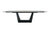 Modrest Baldwin - Modern Grey Ceramic & Black Metal Extendable Dining Table