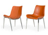 Modrest Holt Modern Cognac Eco Leather Dining Chair (Set Of 2) Model VGHR3562