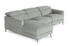 Divani Casa Lupita Modern Grey Fabric Left Facing Sectional Sofa Model VGKMKM.5000-LF