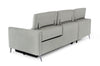 Divani Casa Lupita Modern Grey Fabric Left Facing Sectional Sofa Model VGKMKM.5000-LF