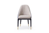 Modrest Marco Modern Glam Beige & Blue Dining Chair Model VGVCB1869-BLU-DC