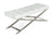 Modrest Xane - Contemporary White & Brushed Stainless Steel Bench