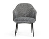 Modrest Cora Modern Grey Fabric & Leatherette Dining Chair Model VGCSCH-19005-GRY-DC