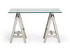 Modrest Ostrow - Modern Glass & Stainless Steel Console Table