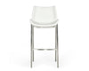 Modrest Dave - Modern White Leatherette Bar Stool (Set of 2)