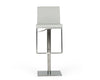 Modrest Folsum - Modern Light Grey & Brushed Stainless Steel Bar Stool