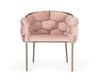 Modrest Debra Modern Pink Fabric Dining Chair Model VGVCB202-DC-PNK