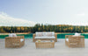 Renava Ko Tao - Outdoor Beige + Wicker Sofa