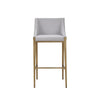 Modrest Fairview - Contemporary Grey + Brass Bar Stool