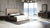 Eastern King Modrest Moontide Glam Beige Velvet And Brushed Brass 4 Piece Bedroom Set Model VGVCBD1922-19-4PC-SET-EK