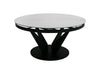 Modrest Alberta - Modern Black and White Ceramic Extendable 59"/86.5" Oval Dining Table