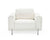 Divani Casa Schmidt Modern Off White Fabric Chair Model VGKK-KF.7020-CHR-OFWHT
