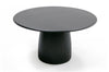Modrest -Lander Modern Mid Century Black Oak Round Dining Table 