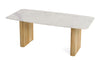 Modrest - Cambridge White Marble & Mango Rectangular Dining Table