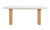 Modrest - Cambridge White Marble & Mango Rectangular Dining Table