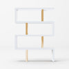 Modrest Maze - Modern White & Gold Bookcase