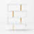 Modrest Maze - Modern White & Gold Bookcase