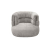 Divani Casa Shay Modern Grey Fabric Accent Chair & Ottoman Model VGEV-CH325-GRY-SET