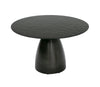 Modrest Calexico - Contemporary Black Wave Glass Round Dining Table