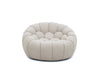 Divani Casa Yolonda Modern Curved Beige Fabric Chair Model VGEV2126C-CHR-C-01