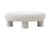 Modrest Gaynes - Modern Off-White Fabric Bench