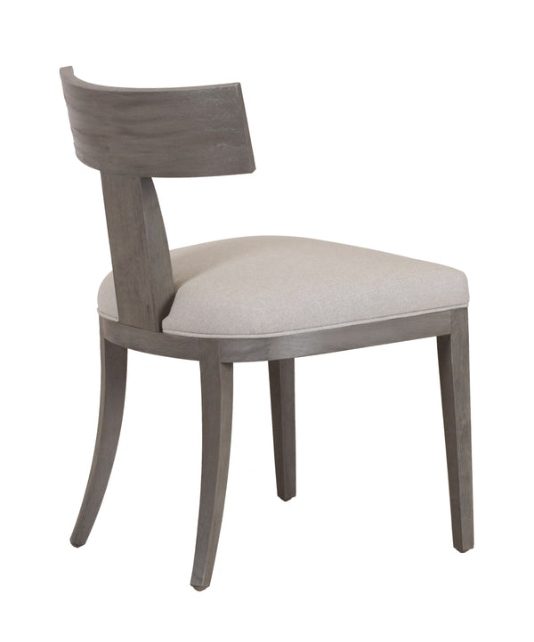 Modrest Fabien Mid Century Modern Beige Linen & Grey Wash Dining Chair (Set Of 2) Model VGRH-RHS-98535-GRY