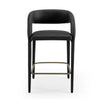 Modrest Faerron Modern Black Leatherette Counter Chair Model VGEUMC-7182C-BLK