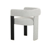 Modrest Kenmare Modern Light Grey Fabric & Black Dining Chair Model VGOD-DY-22149-LTGRY