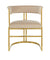 Modrest Munith Modern Beige Velvet & Gold Dining Chair Model VGZA-Y9504-BGEGLD