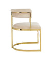 Modrest Munith Modern Beige Velvet & Gold Dining Chair Model VGZA-Y9504-BGEGLD