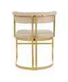 Modrest Munith Modern Beige Velvet & Gold Dining Chair Model VGZA-Y9504-BGEGLD