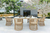 Renava Mina - Outdoor Bamboo Wicker Dining Set