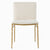 Modrest Atlanta Modern Off White Fabric & Brass Dining Chair Model VGMY-3739-WHT