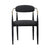 Modrest Buchtel Mid Century Modern Dark Grey & Gold Arm & Black Dining Chair Model VGDW-J1312-DKGRY
