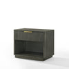 Nova Domus Santa Barbara + Santa Monica - Modern Grey Fabric + Grey Wash Bedroom Set