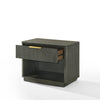 Nova Domus Santa Barbara + Santa Monica - Modern Grey Fabric + Grey Wash Bedroom Set