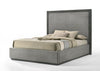 Queen Nova Domus Santa Barbara - Modern Grey Fabric + Grey Wash Bed