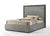 Queen Nova Domus Santa Barbara - Modern Grey Fabric + Grey Wash Bed