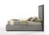 Nova Domus Santa Barbara + Santa Monica - Modern Grey Fabric + Grey Wash Bedroom Set