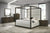Eastern King Modrest Manhattan - Contemporary Canopy Cherry Bedroom Set