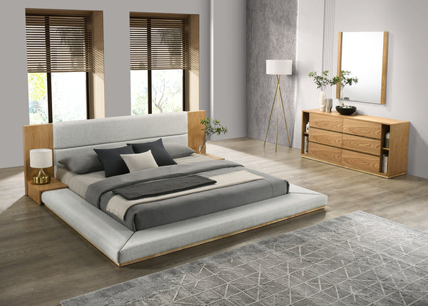 California King Nova Domus Jagger Modern Natural Oak Bedroom Set